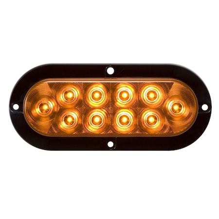 Optronics 10-Led 6 Yellow Flange Mount Parking/Turn Signal; Hardwired STL78AB